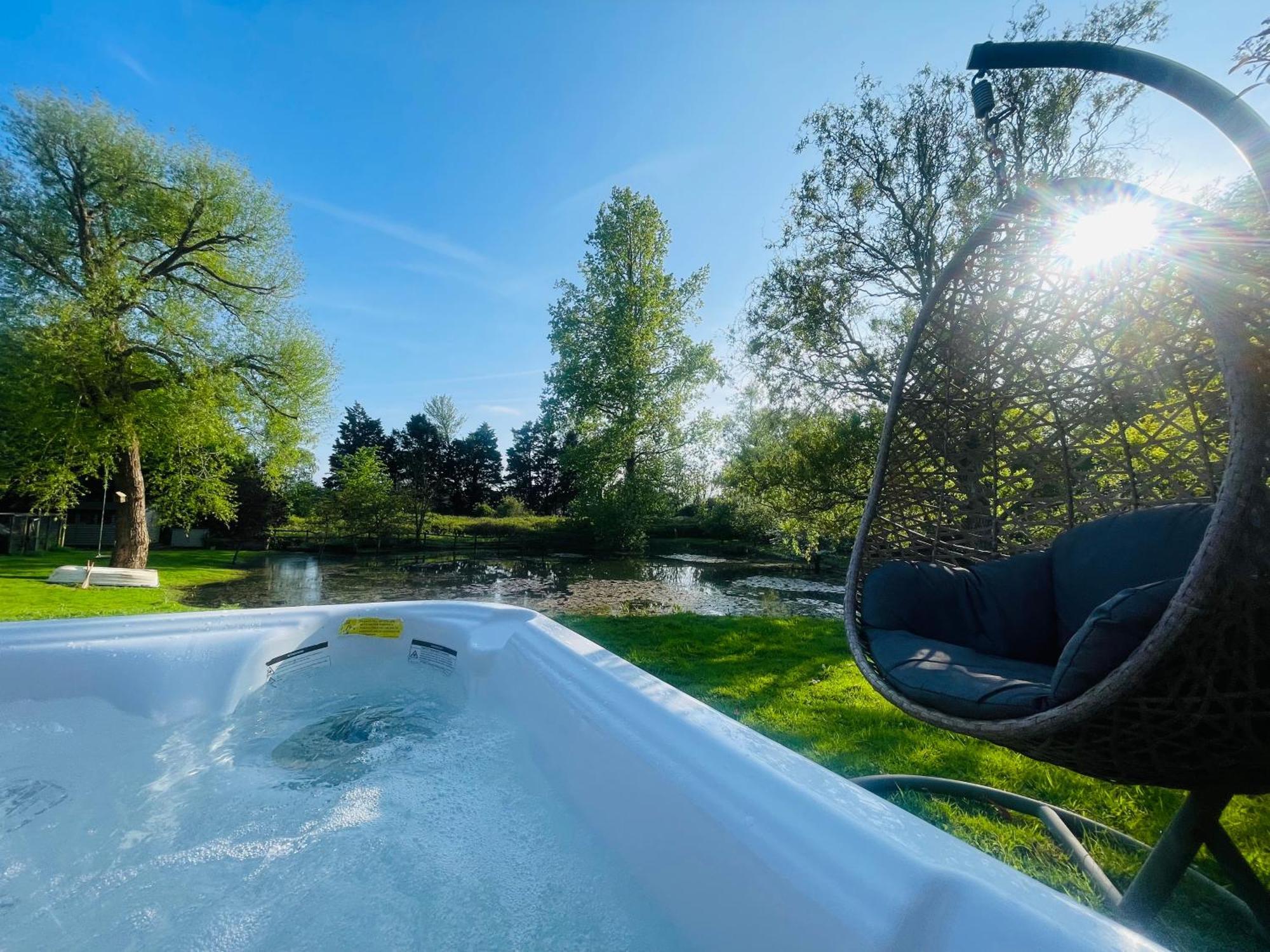 The Barn With Hot Tub Overlooking The *